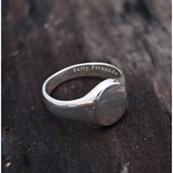 Men's Casual Oval Ring Authentic 925 Silver Cp.20