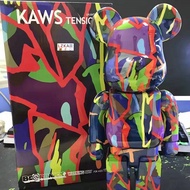 Bearbrick × KAWS - Kaws Tension Color Painting Ver. Gear Joint 400% 28 cm High Quality Action Figures / Toy / Collection / Gift / Lzkail.sg
