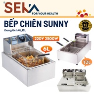 SUNNY SEKA electric deep fryer with 6L capacity, genuine convenient deep frying deep fryer electric