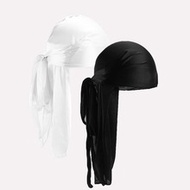 2pcs Men Solid Durag,Summer,Beach,Holiday