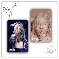 [BlackPink Rose] Sticker Card, ATM skin | Decorative ATM Card Sticker, Apartment Card - Waterproof