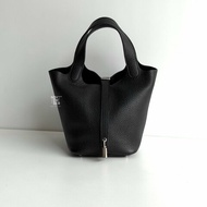 99新🆕 Hermès 愛馬仕 Picotin18 黑色銀釦