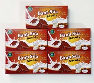 Combo 5 Hộp 50 Bánh Sữa Socola Long Thành Milkcake - Bánh Sữa Nguyên Chất Long Thành Bánh sữa đặc sả