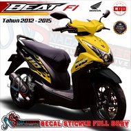 Honda Full Body Decal Sticker BEAT FI 2013-2015 Dragon Motif CA2418 Custom Design