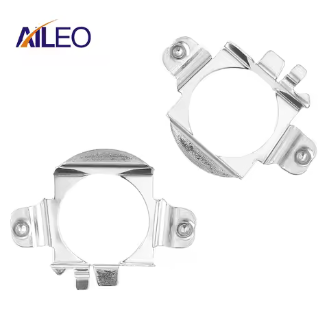2PCS H7 LED Headlight Bulb Base Holder Adapter Socket LED Retainer For Mercedes Benz GLA C ML Ford R