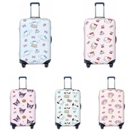 Hellokitty Melody Design Printing Luggage Cover Kuromi Protector Washable Elastic Suitcase Cover Dustproof Anti-Scratch/
