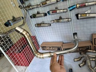 leher knalpot beat samping cobra Inlet 38 mm.