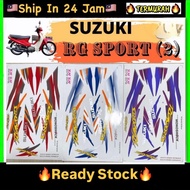 Suzuki RG110 RGV120 RU110 RGS BODY STICKER STIKER STRIPE STRIKE COVER SET COVERSET STICKER RG SPORT 
