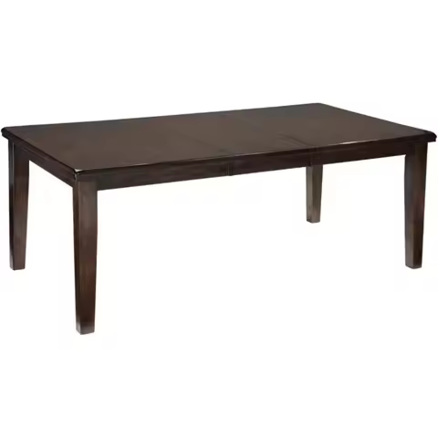 Ashley Haddigan Signature Traditional Rectangular Extendable Dining Table, Accommodates 8 Guests, Da