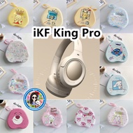 Suitable for iKF King Pro Headphone Bag Cartoon EVA Protective Box Power Cord Storage Bag