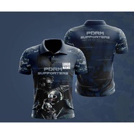 d6faa Malaysia PDRM SUPPORTERS polo SHIRT Unisex 3d Print tshirts JERSERY Full Sublimation Custom Na