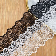 Embroidered Milk Silk Lace Trim Fabric - Perfect for Sewing Projects | 4.5-16.9cm Width | On Sale JY