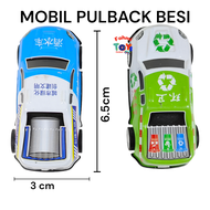 10 pcs mainan MOBIL PULLBACK BESI mobil mobilan kecil