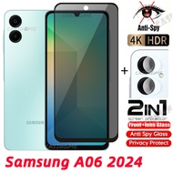 Samsung A06 2024 Anti-Spy Privacy Full Cover Tempered Glass Screen Protector Film Private Film For S