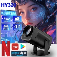 4K Android 11 Projector Native 1080P 390ANSI HY320 Dual Wifi6 BT5.0 1920*1080P Cinema portable Proje