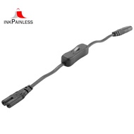 Power Extension Cord, Iec320 C7 to C8 Power Adapter Extension Cord with Switch Control with "8" Inte