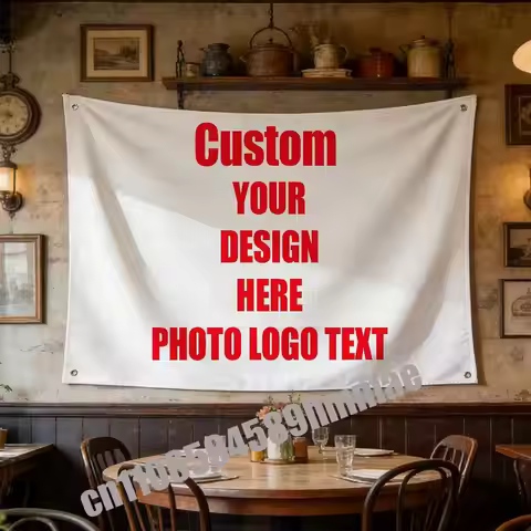 Customize Commission Custom Photo Logo Text Made America USA Lgbt Australia Flag Wall Tapestry Banne