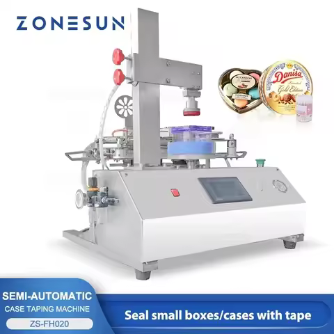 ZONESUN ZS-FH020 Case Sealing Machine Container Taping Around Equipment Dispenser Square Rectangle R