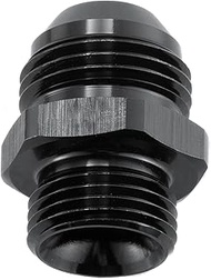 Tepilauda 10AN Male Flare to 8 ORB O Ring Boss Fitting Adapter Aluminum Straight Black