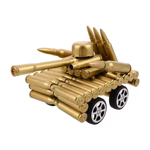 Realistic Diecast Metal Tank Army Vehicle Sculpture Desktop Decoration Vintage Iron Art Miniature Mi