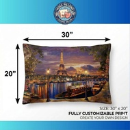 Customized Pillow Case (30x20 inches Extra Large) Full Print Personalized Pillow case