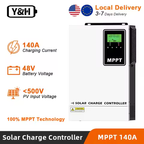 Y&H 140A MPPT Solar Charge Controller Max PV 500VDC 48V Battery with LCD for Energy Storage Battery 