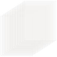 OLYCRAFT 15Pcs Clear Acrylic Sheet 7.9x9.8 Inch Acrylic Panel 0.5mm Thick Clear PET Flexible Board P