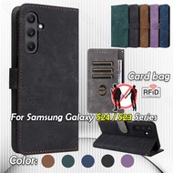 Casing For Samsung Galaxy S24 FE S24FE S23FE GalaxyS24FE S24 S23 Ultra Plus FE 5G Flip Leather Phone