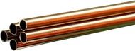 K&S Precision Metals 1149 Round Brass Tubing, 1/4" OD x 0.014" Wall Thickness x 36" Length, Made in
