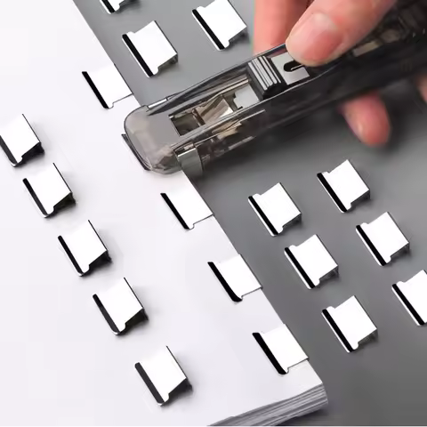Transparent Clip Pusher Paper Binder Clip Installer Staff Teachers Test Paper Clip Stapler Office St