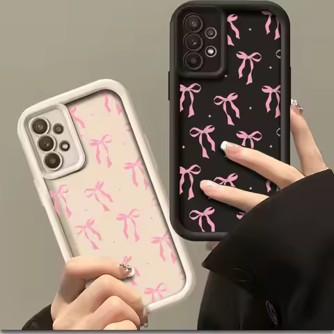 Bow Aesthetic Phone Case for Samsung Galaxy A03 A04 A05 A21S A23 A33 A34 A35 A50 A53 A55 A71 A73 5G