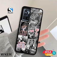 Case vivo v23e V20se V20 V9 Latest Fashion Case Black Pink Aesthetic Casing hp Case Hardcase Premium