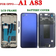 Back Housing Frame For OPPO A83 A1 LCD Bezel Housing Middle Frame Battery Back Cover Case Set Side B