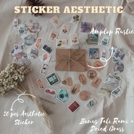 [AESTHETIC STICKER] STATIONARY JOURNAL / LAPTOP STICKER / JOURNAL STICKER / RUSTIC RUSTIC