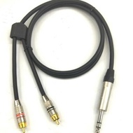 DE109 >> Standard Canare Cable 50cm-5mtr Jack Akai 6.5mm Stereo Male To 2 RCA