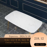 Nordic Marble Dining Table Rectangular Dining Tables and Chairs Set Modern Simple Small Apartment Dining Table Home Ta