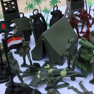【Malay Spot】✲☀170Pcs Set Military Toy Soldier Army Tank Plane Men 5cm Figures Accessories Ki