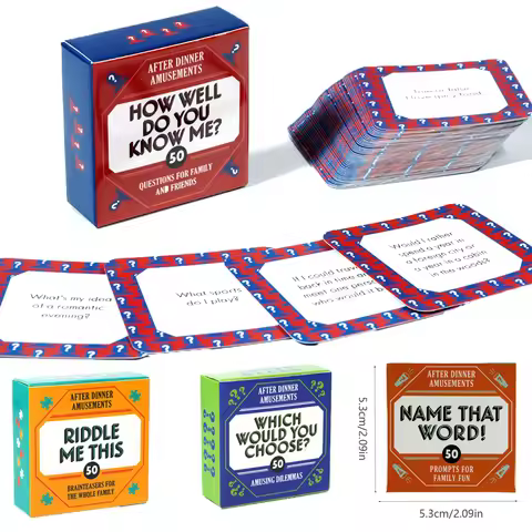 Mini Size Truth or Dare Card Game How Well Do You Know Me Game Board Game Card Entertainment Cards f
