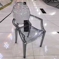Home Hotel Devil Transparent Dining Chair Nordic Acrylic Coffee Chair Commercial Crystal Stool Ghost