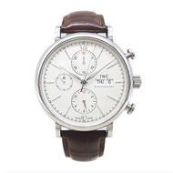 Iwc IWC Men's Watch Botao Fino White Disc Chronograph Automatic Mechanical Watch Men's Wrist Watch IW391007