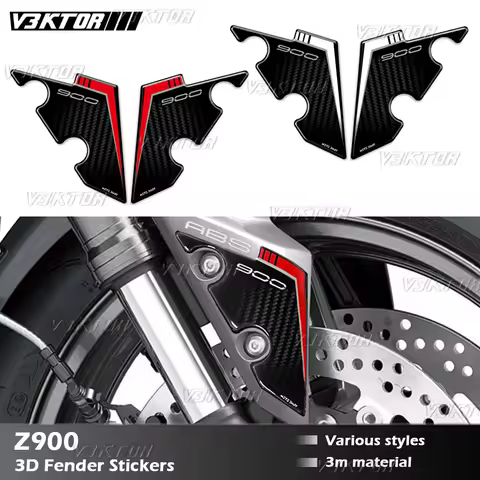 For Z900 Z 900 3D Motorcycle Fender Sticker Front Fender Decals Accessories 2021-2025