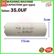 CAPACITOR WASHING MACHINE ELCO 450VAC EC CAP PIN TYPE 4UF / 5UF / 6UF / 7UF / 7.5UF / 9UF / 10UF / 1