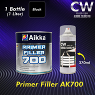 1K Primer Undercoat Grey AK 700 / AK700 Aikka 0.9L Kereta Motor Grey Filler Primer Cat Spray Gun Aer