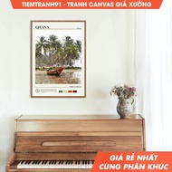 Wall paintings, Oil Paint, Ghana Wall Art, Ghana Poster, Ghana Photo, Ghana Decor, Africa Poster. (1