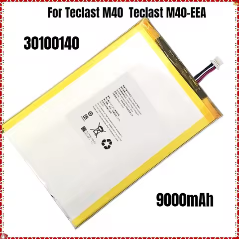 3.8V 9000mAh High Capacity Li-Ploymer Battery 30100140 For Teclast M40, Teclast M40-EEA Tablet PC La