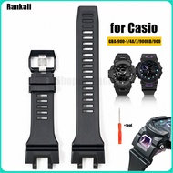 Rubber Watch Band for Casio GBA-900-1/4A/7A/900RD/900 Replacement Resin Strap Soft Waterproof Sport 