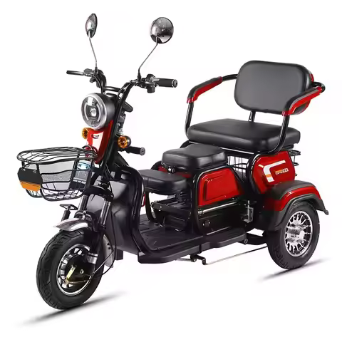 Hot Selling Adult Electric Tricycles 3 Wheel Tricycle Electric Bike Cargo Bike 60V Electric Guft Rod