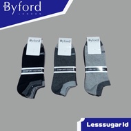 KATUN Byford Men's Ankle Socks 3pcs Cotton Material