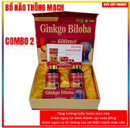 [Combo 2 lọ] Viên Uống Bổ Não Ginkgo BiloBa Cere Brain Max 600mg Hỗ TRợ Hoạt Huyết Tăng Cường Tuần H