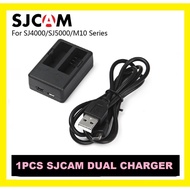 SJCAM 1pcs Dual Charger for Action Camera SJCAM SJ4000/SJ5000/SJ6000/SJ7000/SJ8000/SJ9000/M10